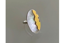 Silver and gold rings